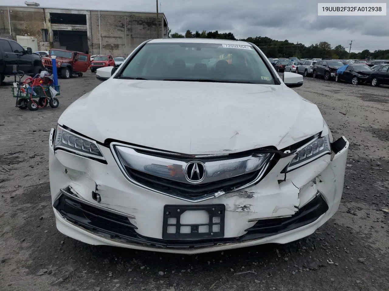 2015 Acura Tlx VIN: 19UUB2F32FA012938 Lot: 72092464