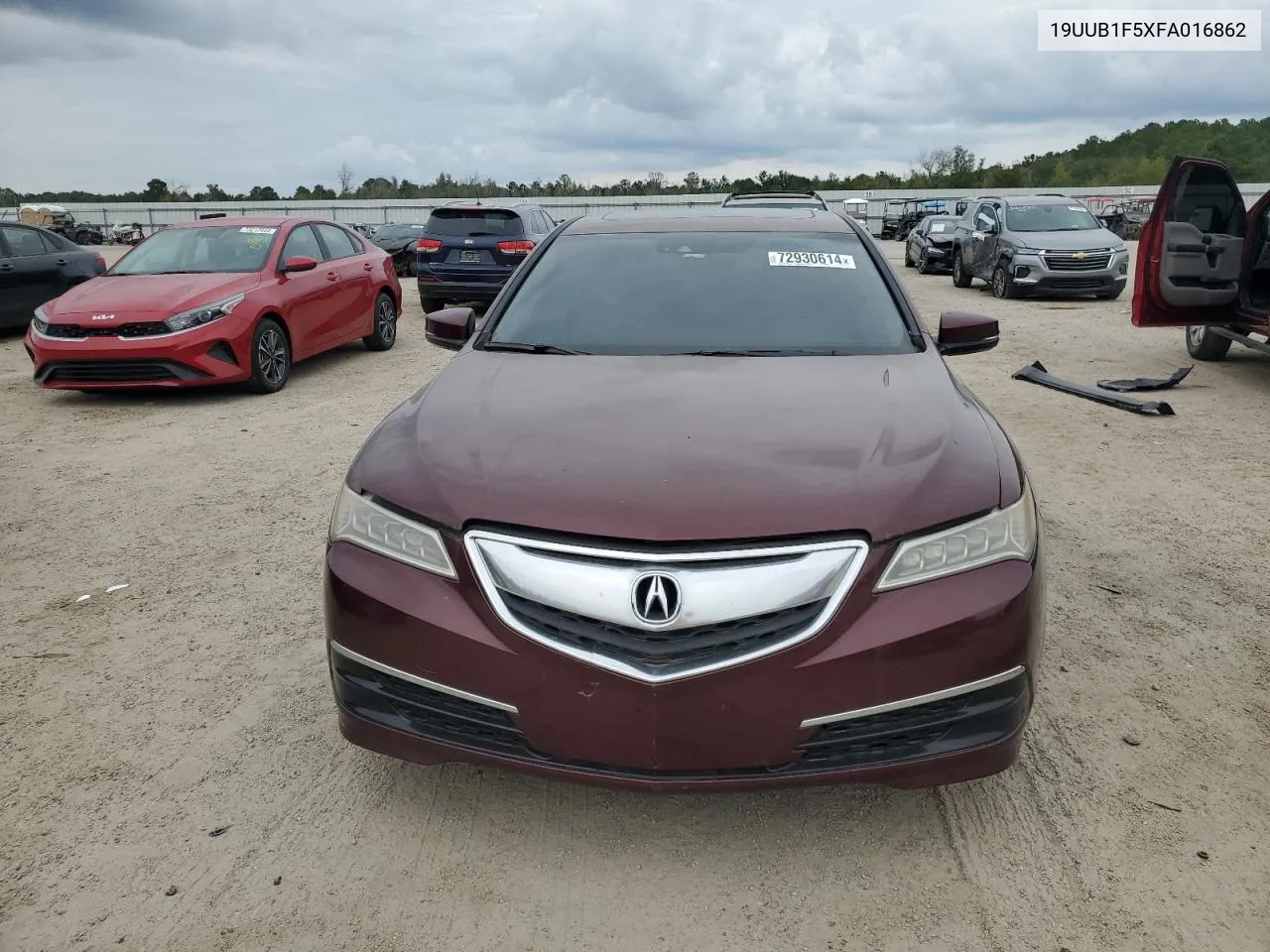 2015 Acura Tlx Tech VIN: 19UUB1F5XFA016862 Lot: 72930614