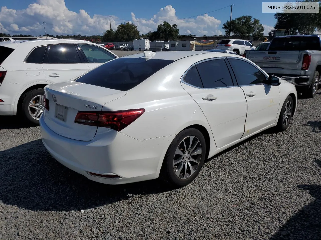 2015 Acura Tlx VIN: 19UUB1F3XFA010025 Lot: 73806144