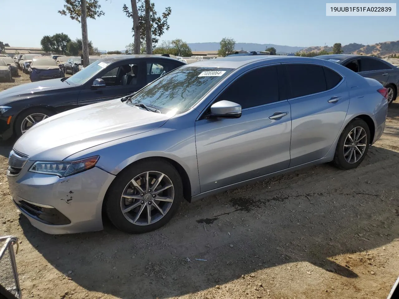 2015 Acura Tlx Tech VIN: 19UUB1F51FA022839 Lot: 74069064