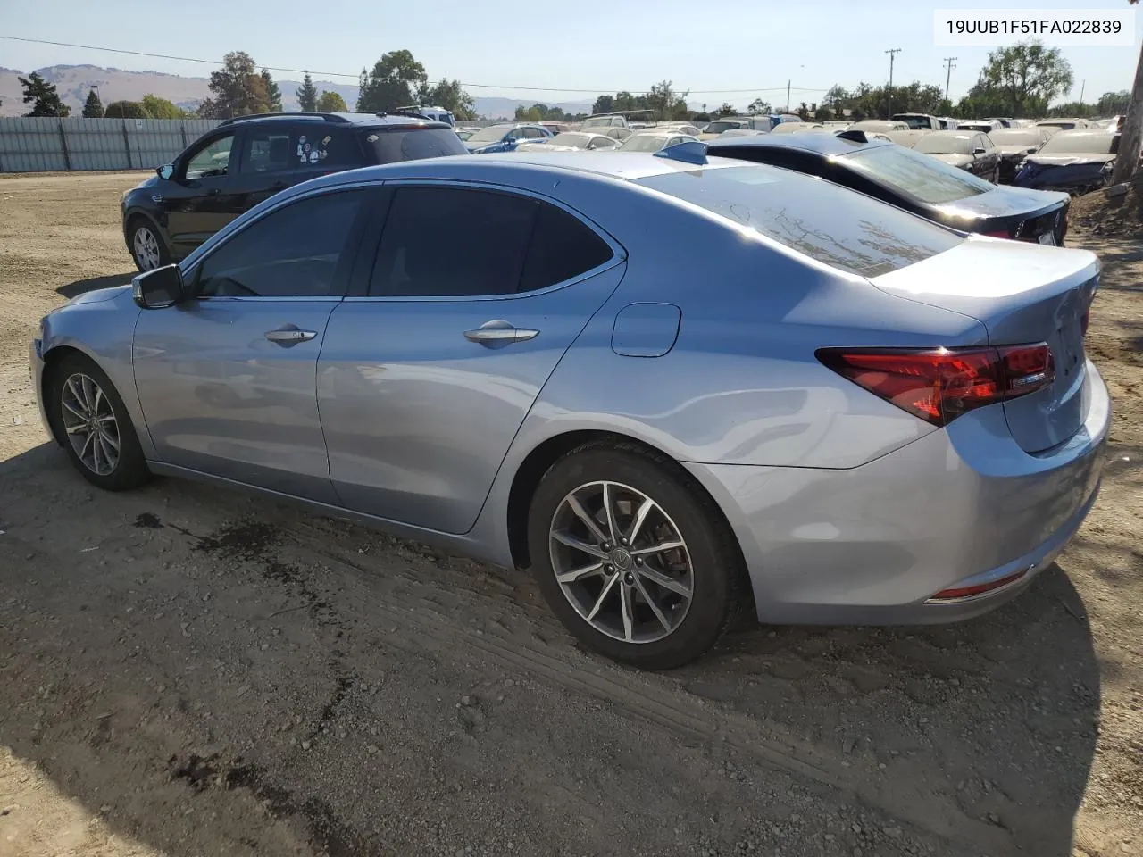 2015 Acura Tlx Tech VIN: 19UUB1F51FA022839 Lot: 74069064