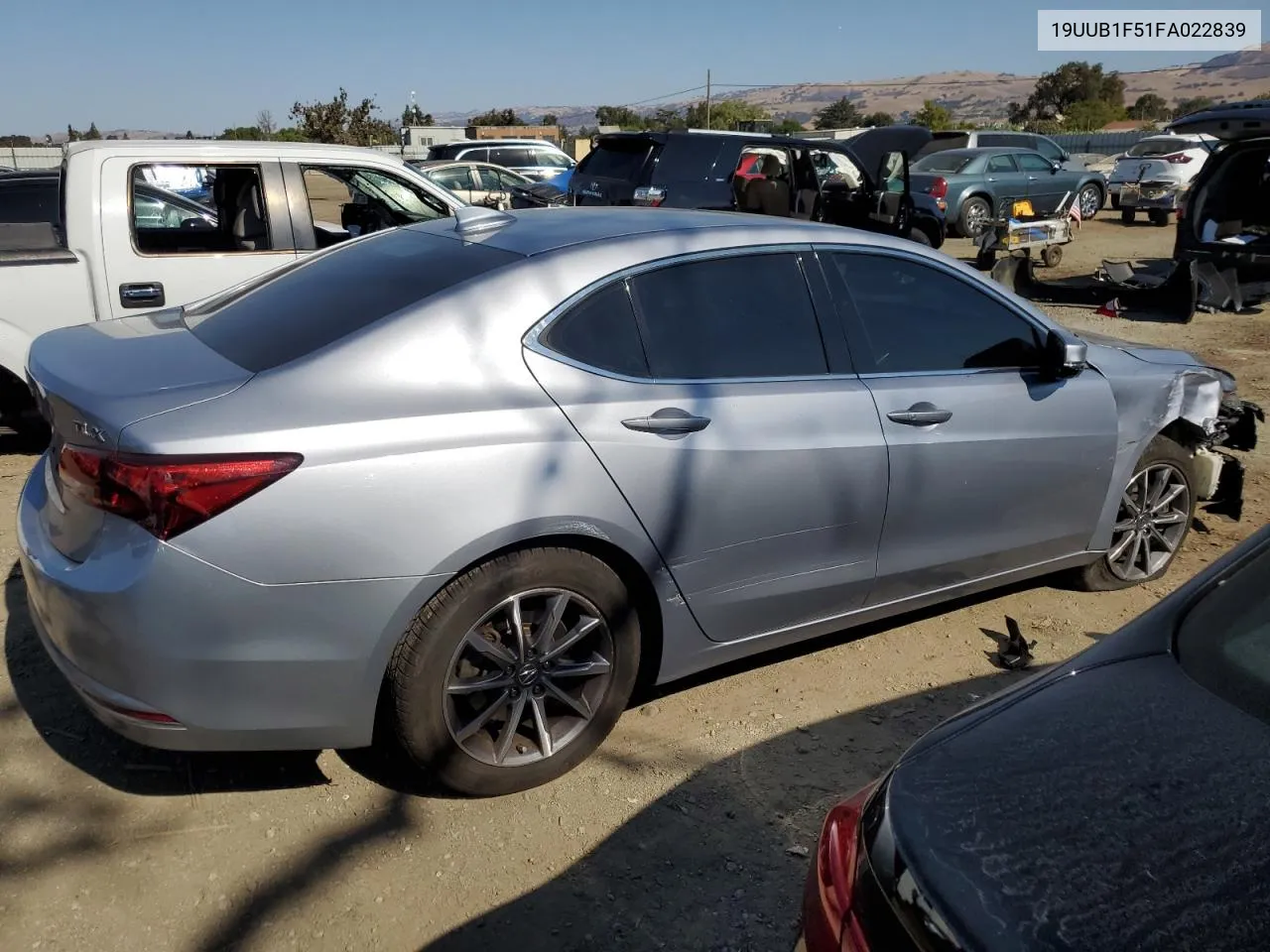 2015 Acura Tlx Tech VIN: 19UUB1F51FA022839 Lot: 74069064