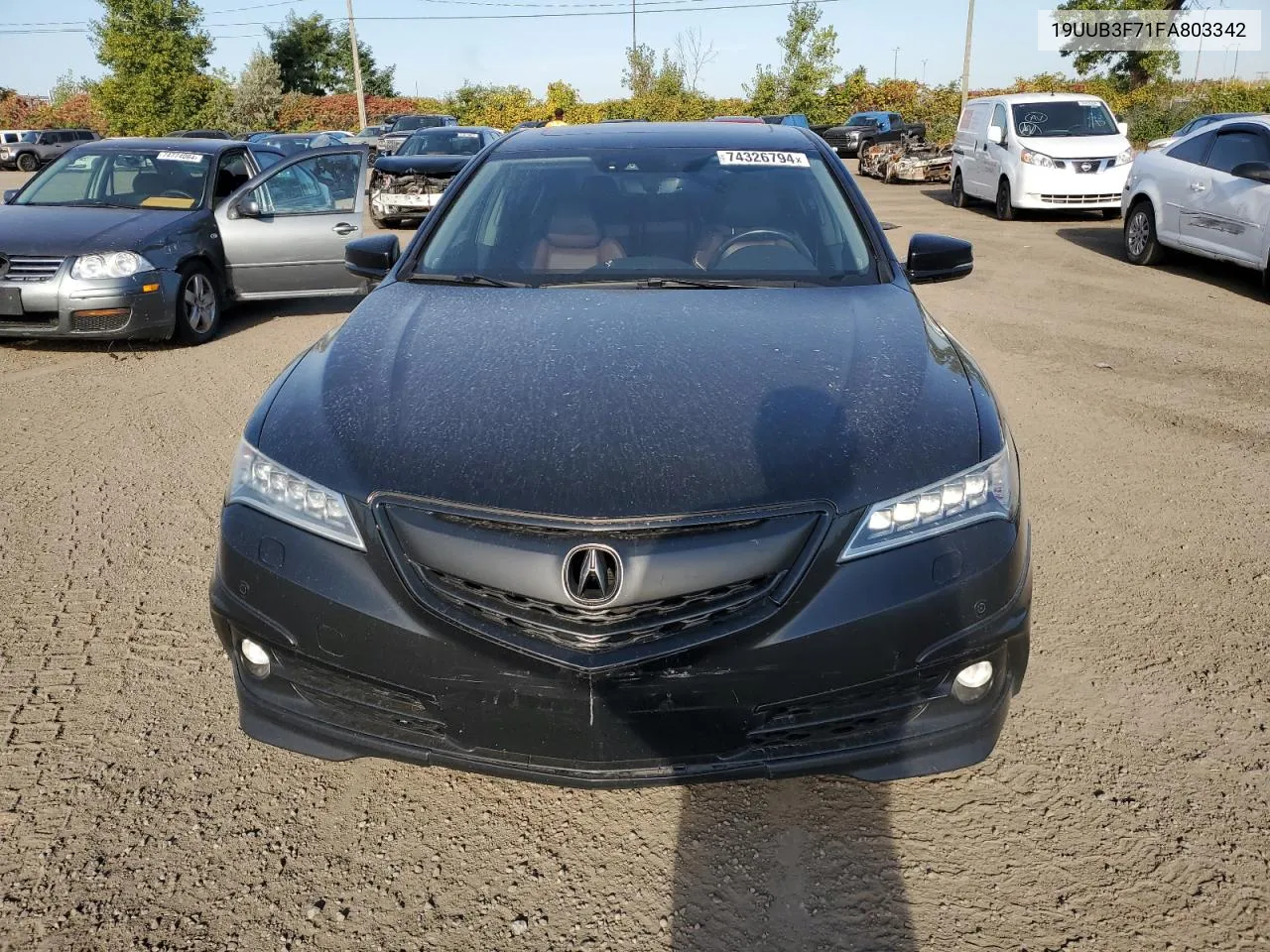 2015 Acura Tlx Advance VIN: 19UUB3F71FA803342 Lot: 74326794