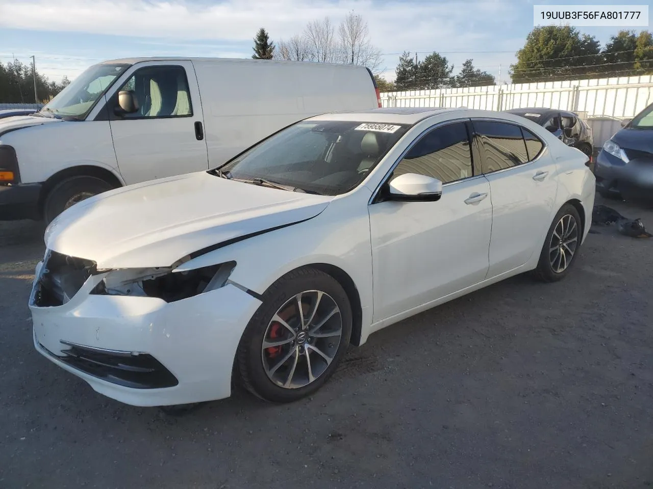 2015 Acura Tlx Tech VIN: 19UUB3F56FA801777 Lot: 75955074