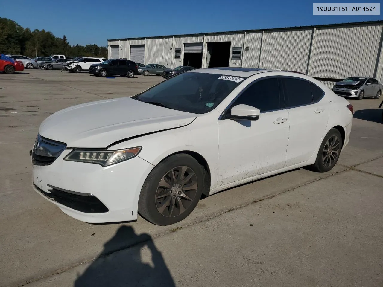 2015 Acura Tlx Tech VIN: 19UUB1F51FA014594 Lot: 76317494