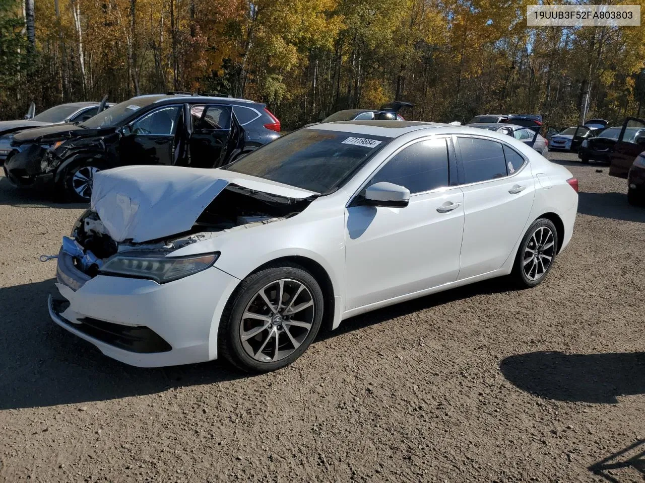 2015 Acura Tlx Tech VIN: 19UUB3F52FA803803 Lot: 77119884