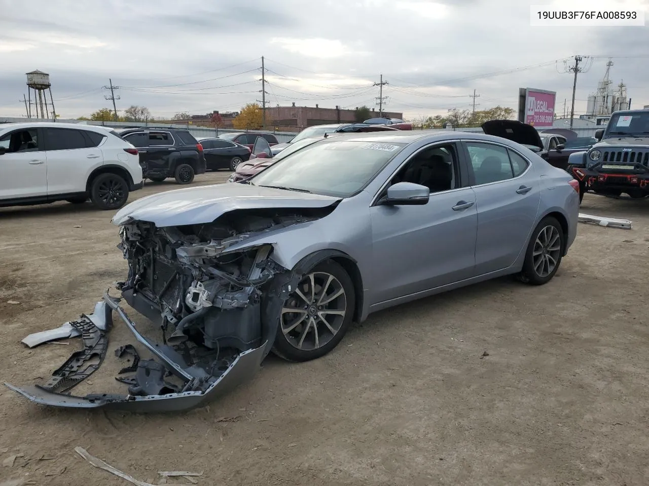 2015 Acura Tlx Advance VIN: 19UUB3F76FA008593 Lot: 78170484