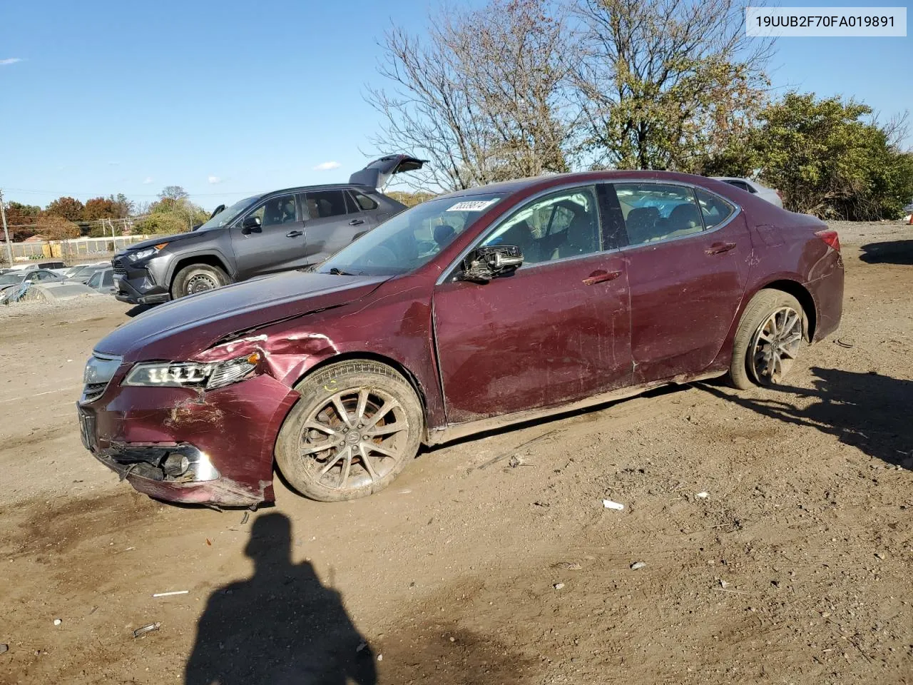 2015 Acura Tlx Advance VIN: 19UUB2F70FA019891 Lot: 78339874