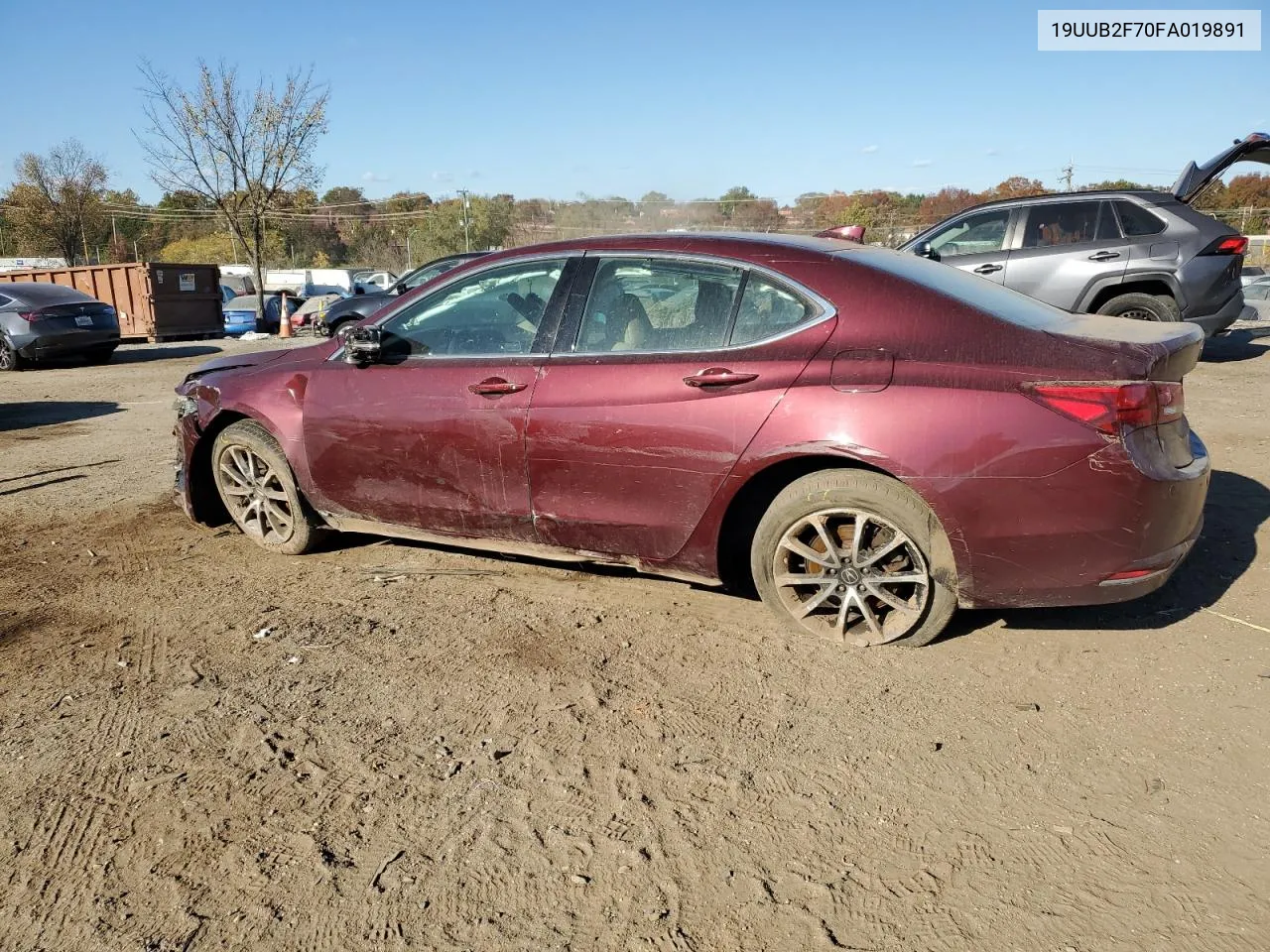 2015 Acura Tlx Advance VIN: 19UUB2F70FA019891 Lot: 78339874