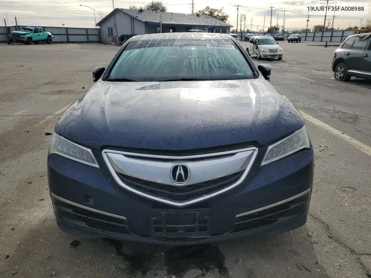 2015 Acura Tlx VIN: 19UUB1F35FA008988 Lot: 78600314