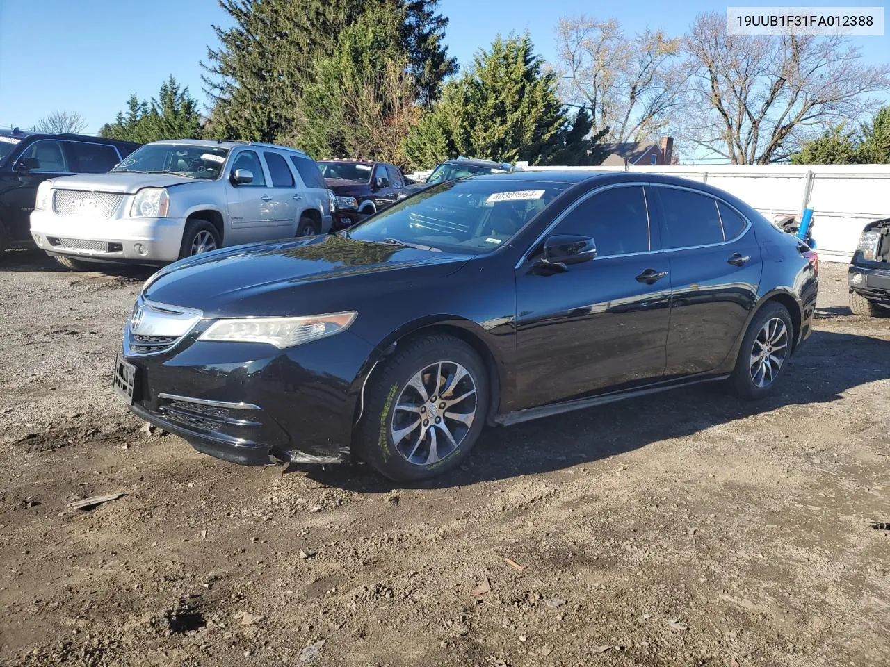 2015 Acura Tlx VIN: 19UUB1F31FA012388 Lot: 80389964