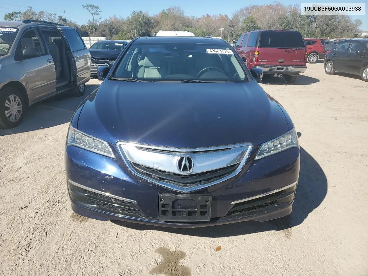 2016 Acura Tlx Tech VIN: 19UUB3F50GA003938 Lot: 43063774