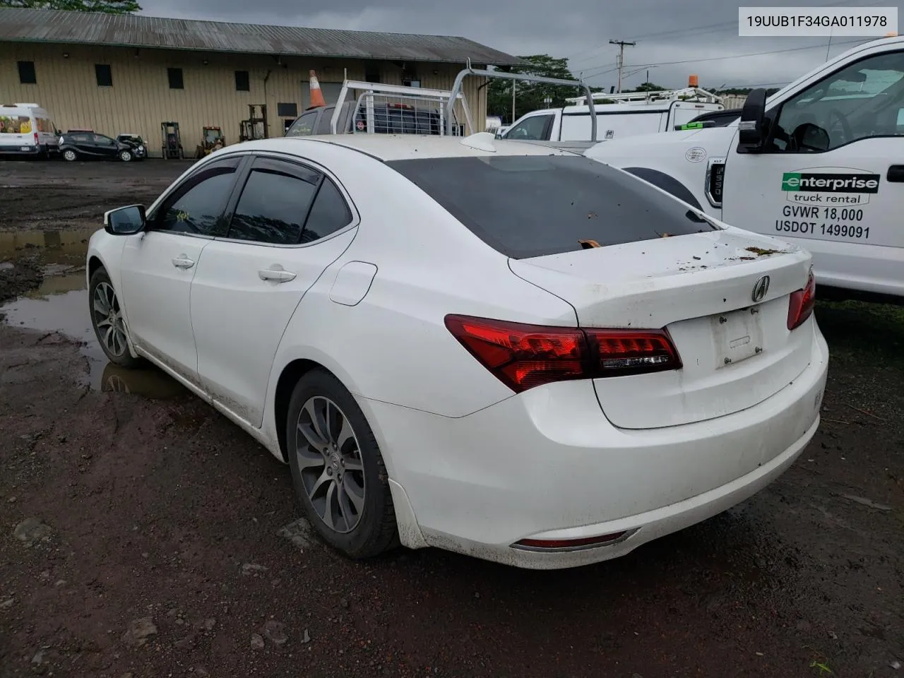 2016 Acura Tlx VIN: 19UUB1F34GA011978 Lot: 50348394