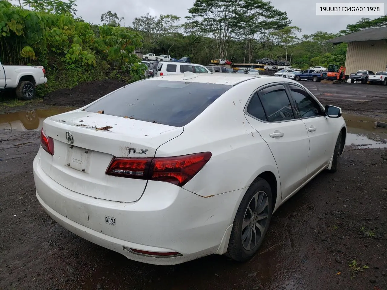 2016 Acura Tlx VIN: 19UUB1F34GA011978 Lot: 50348394