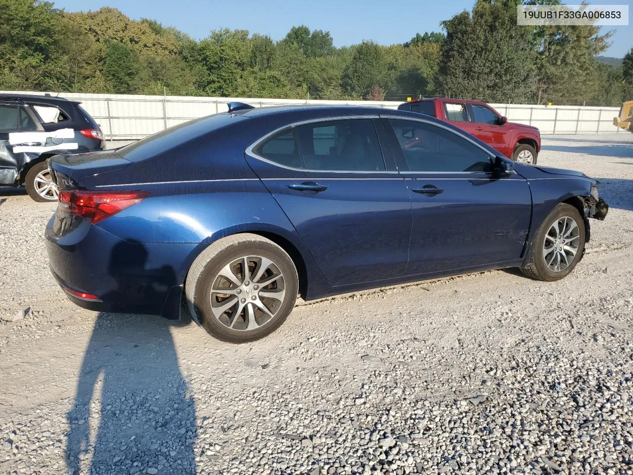 2016 Acura Tlx VIN: 19UUB1F33GA006853 Lot: 70991044