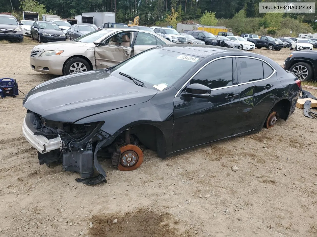 2016 Acura Tlx VIN: 19UUB1F34GA004433 Lot: 72343984