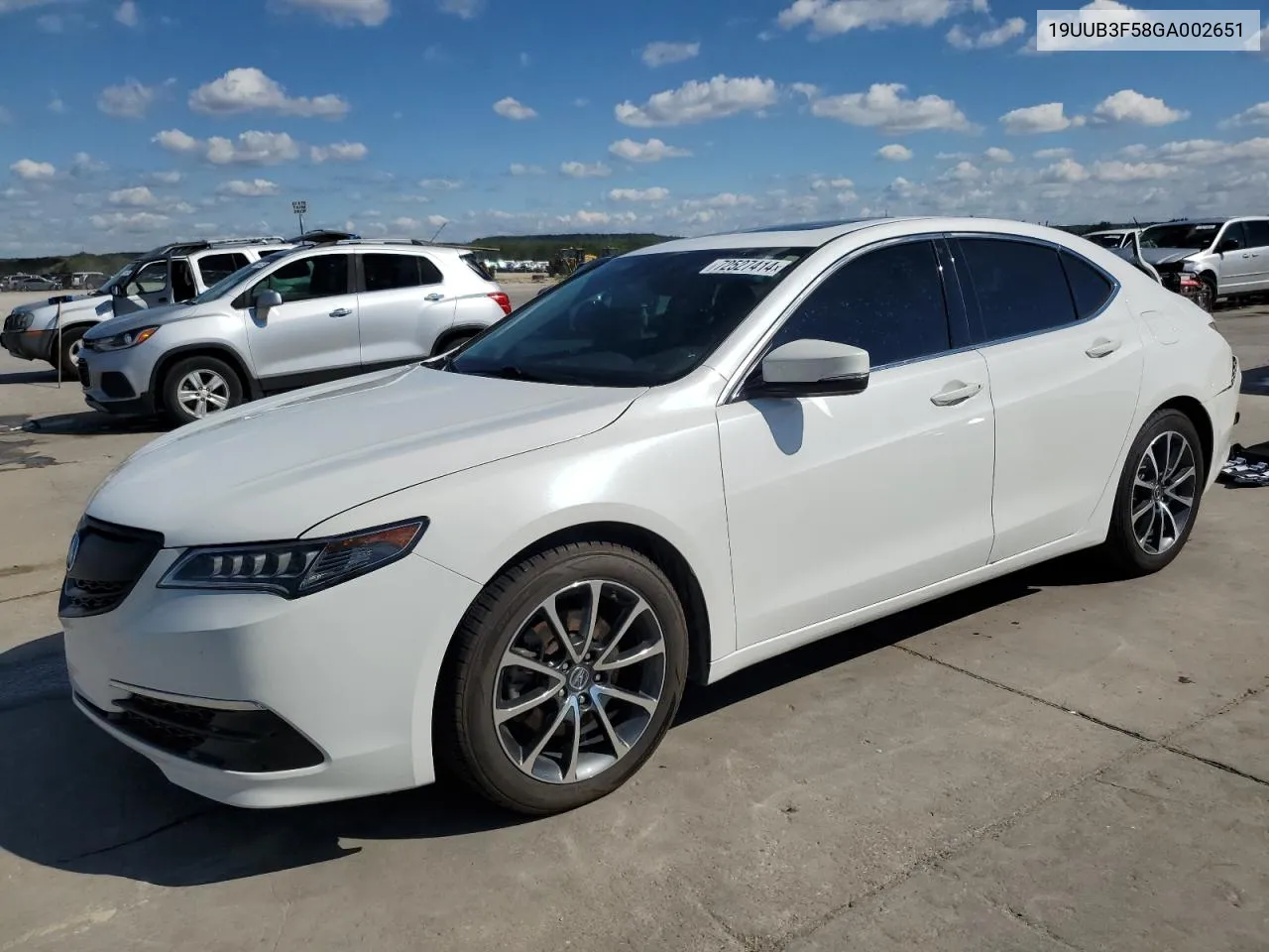 2016 Acura Tlx Tech VIN: 19UUB3F58GA002651 Lot: 72527414