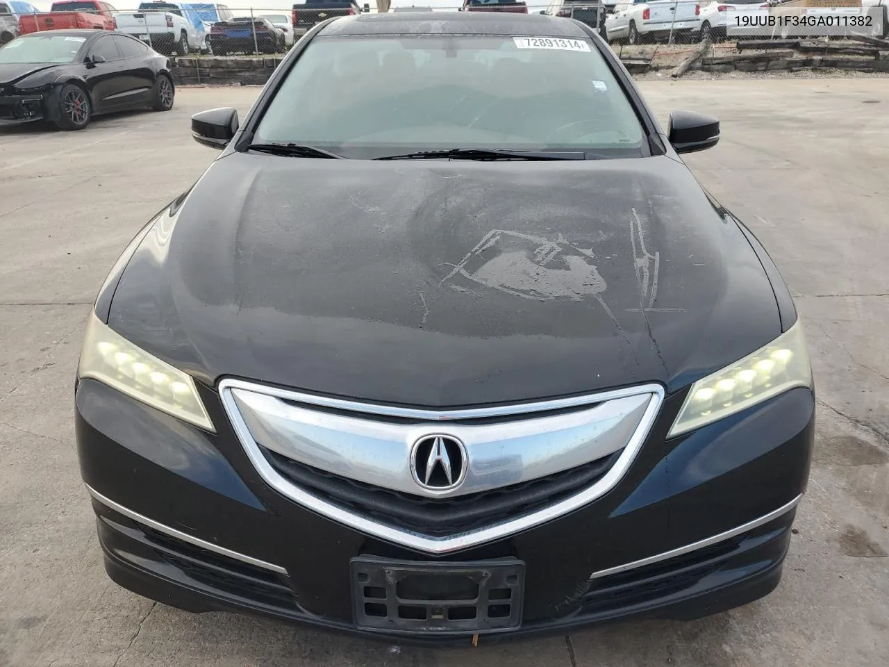 2016 Acura Tlx VIN: 19UUB1F34GA011382 Lot: 72891314