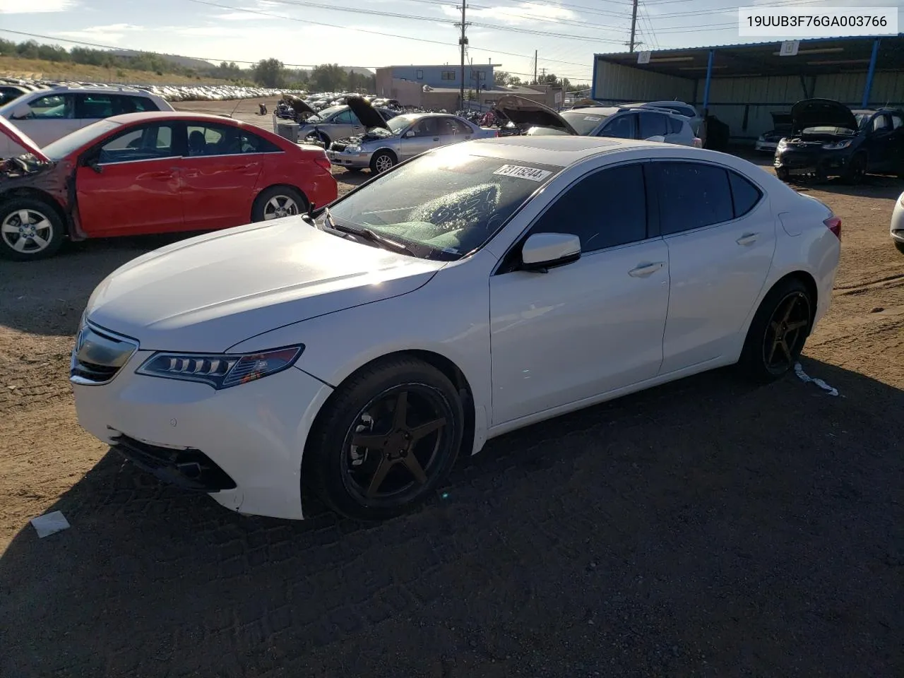 2016 Acura Tlx Advance VIN: 19UUB3F76GA003766 Lot: 73115244