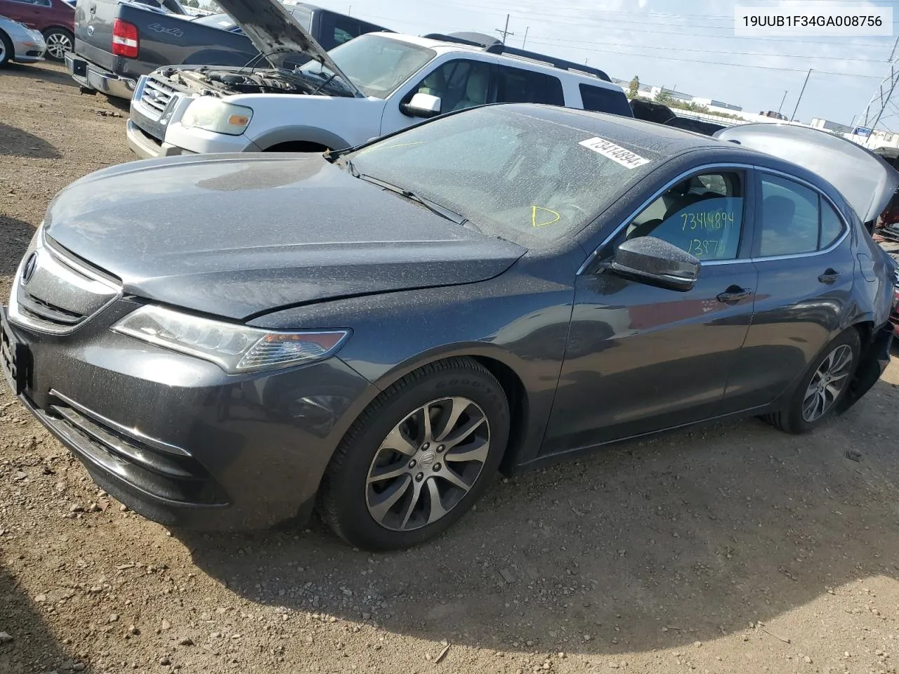 2016 Acura Tlx VIN: 19UUB1F34GA008756 Lot: 73414894