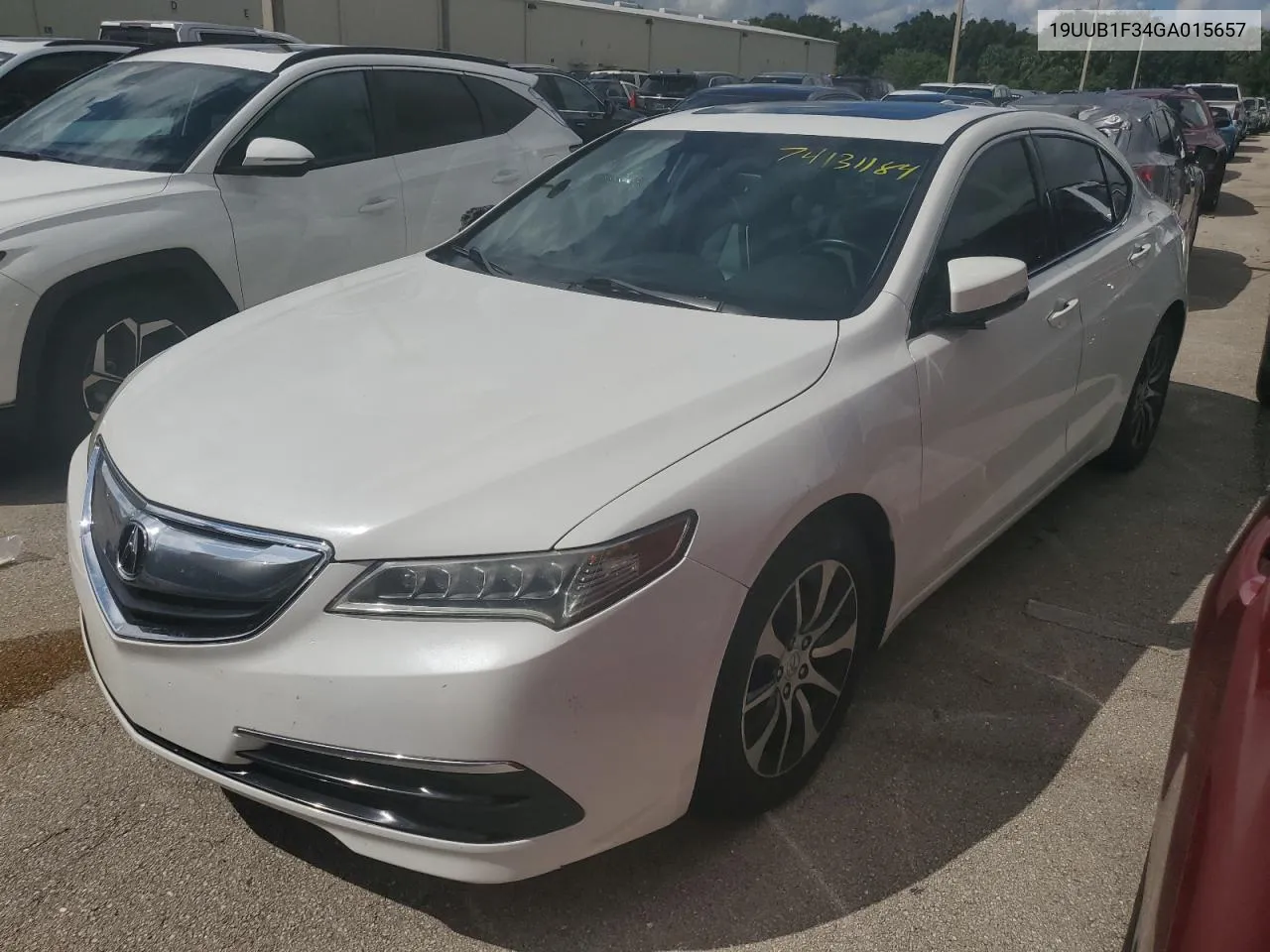 2016 Acura Tlx VIN: 19UUB1F34GA015657 Lot: 74131184