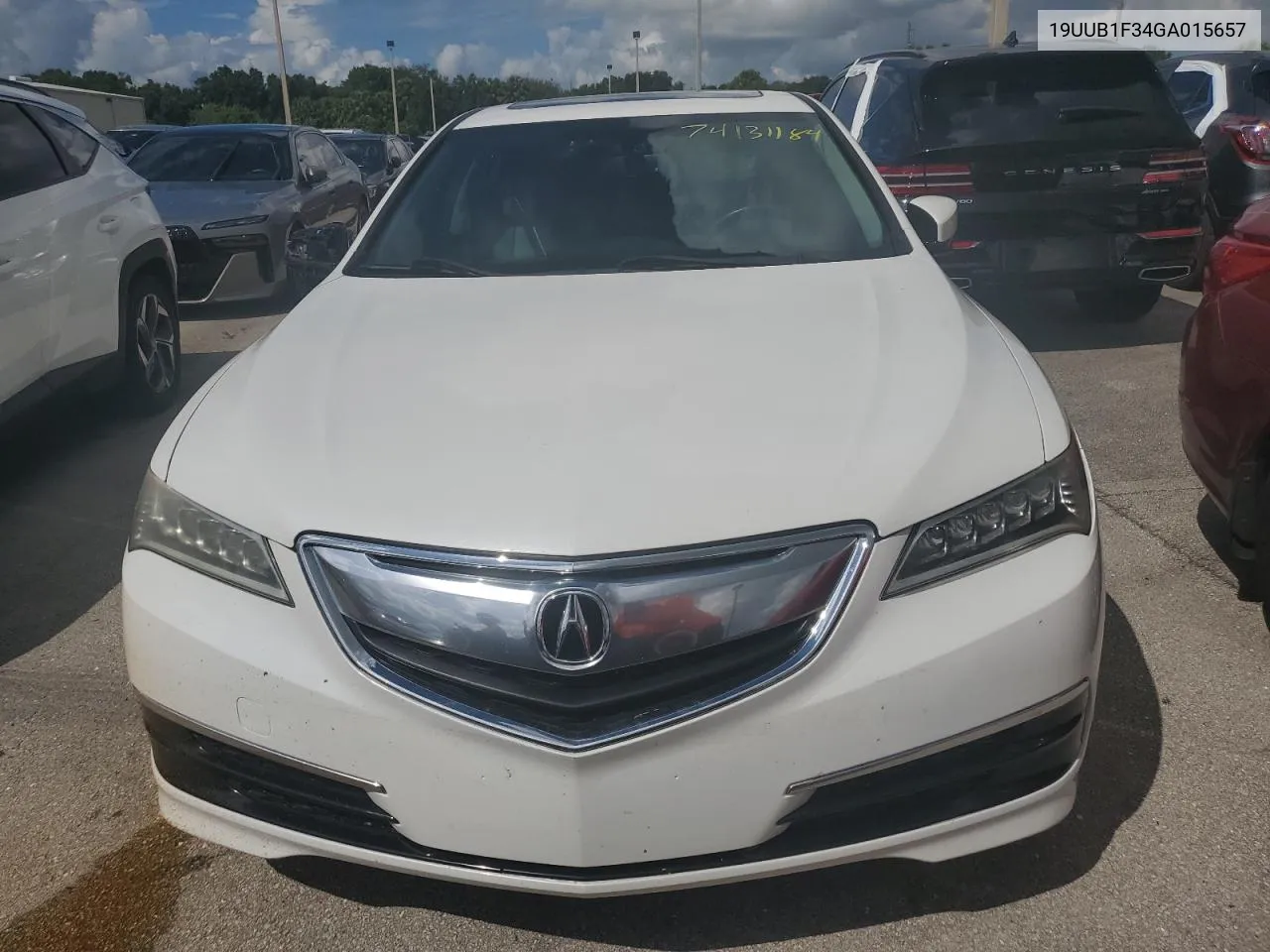 2016 Acura Tlx VIN: 19UUB1F34GA015657 Lot: 74131184