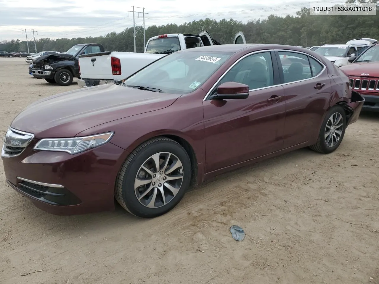 2016 Acura Tlx Tech VIN: 19UUB1F53GA011018 Lot: 74470654