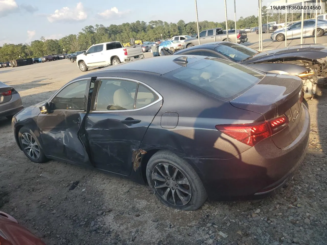 2016 Acura Tlx VIN: 19UUB1F36GA014560 Lot: 74900274