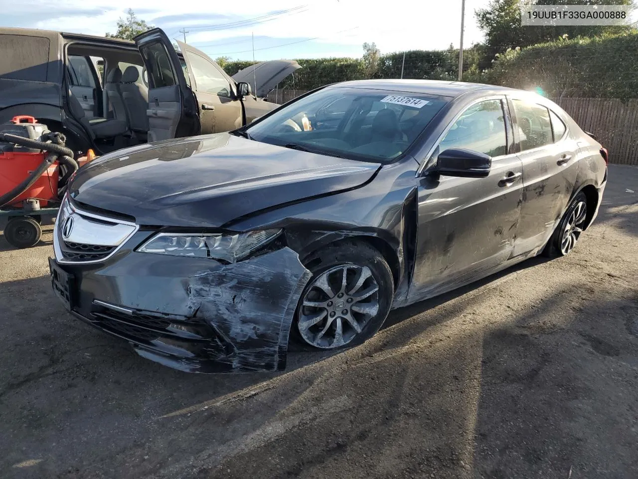 2016 Acura Tlx VIN: 19UUB1F33GA000888 Lot: 75137614