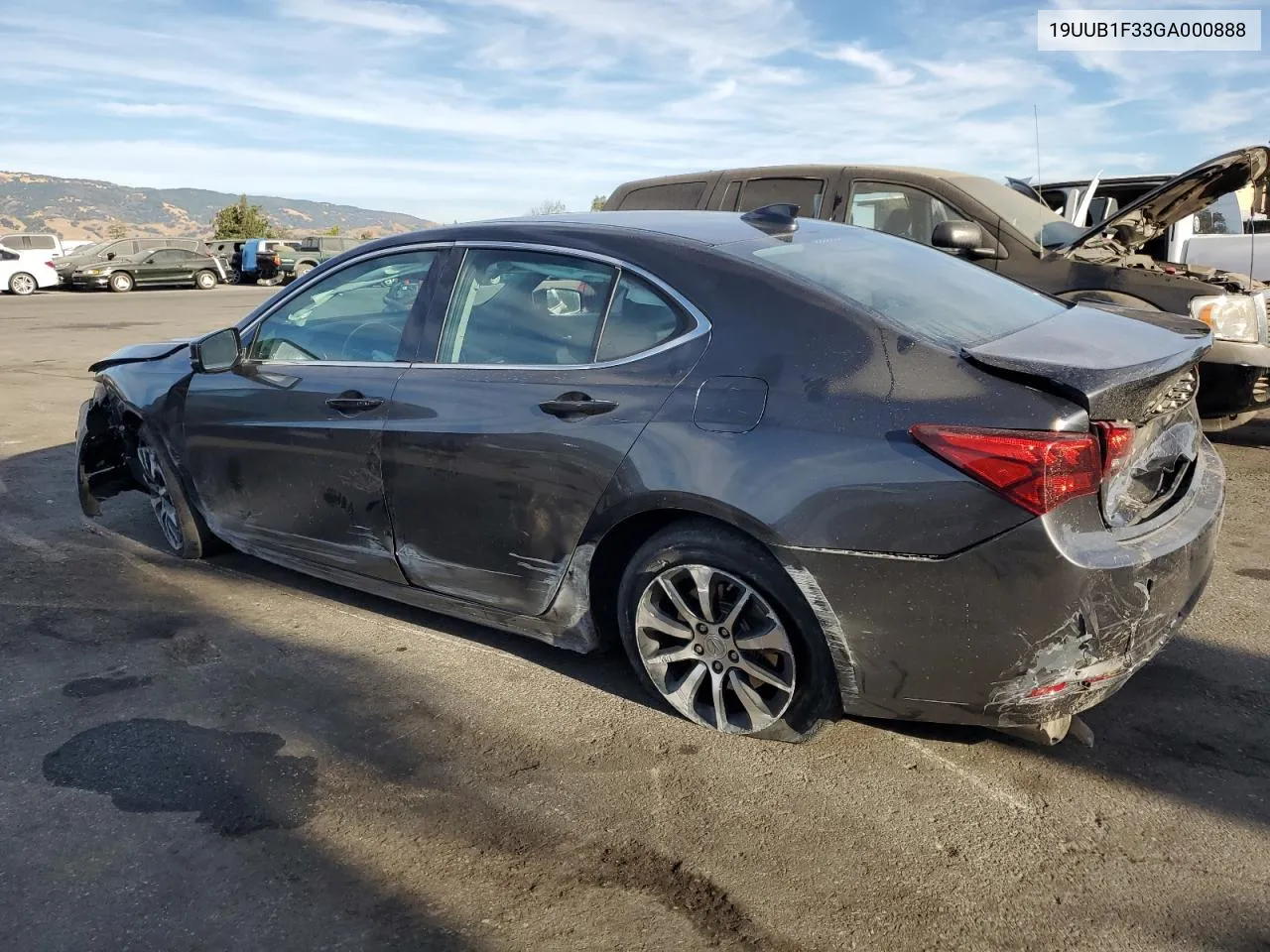 2016 Acura Tlx VIN: 19UUB1F33GA000888 Lot: 75137614