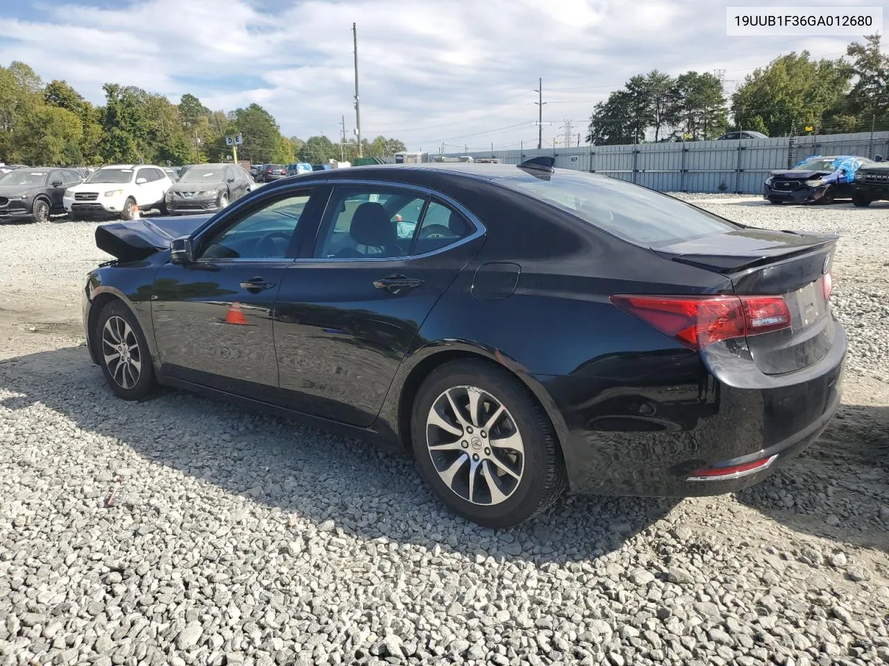 2016 Acura Tlx VIN: 19UUB1F36GA012680 Lot: 75428734