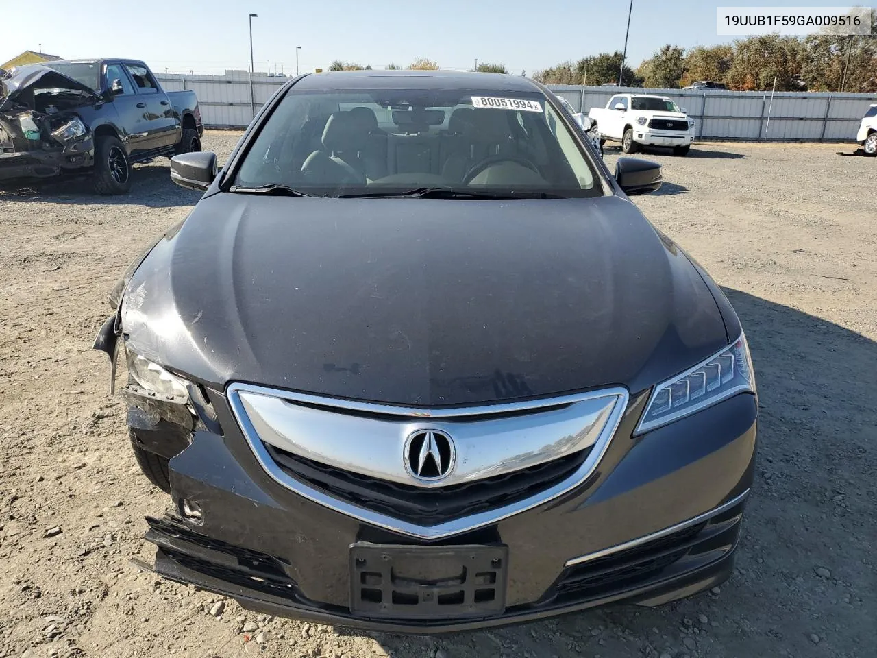 2016 Acura Tlx Tech VIN: 19UUB1F59GA009516 Lot: 80051994