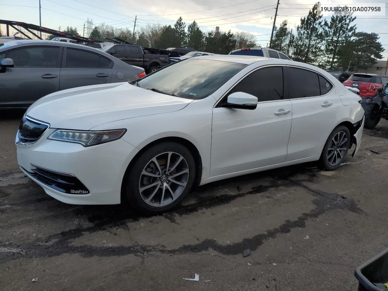 2016 Acura Tlx Tech VIN: 19UUB2F51GA007958 Lot: 80276504