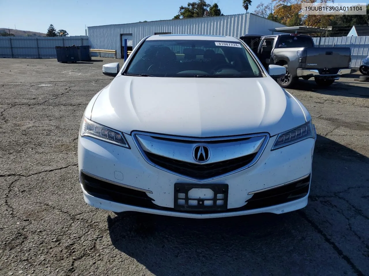 2016 Acura Tlx VIN: 19UUB1F39GA011104 Lot: 81087724