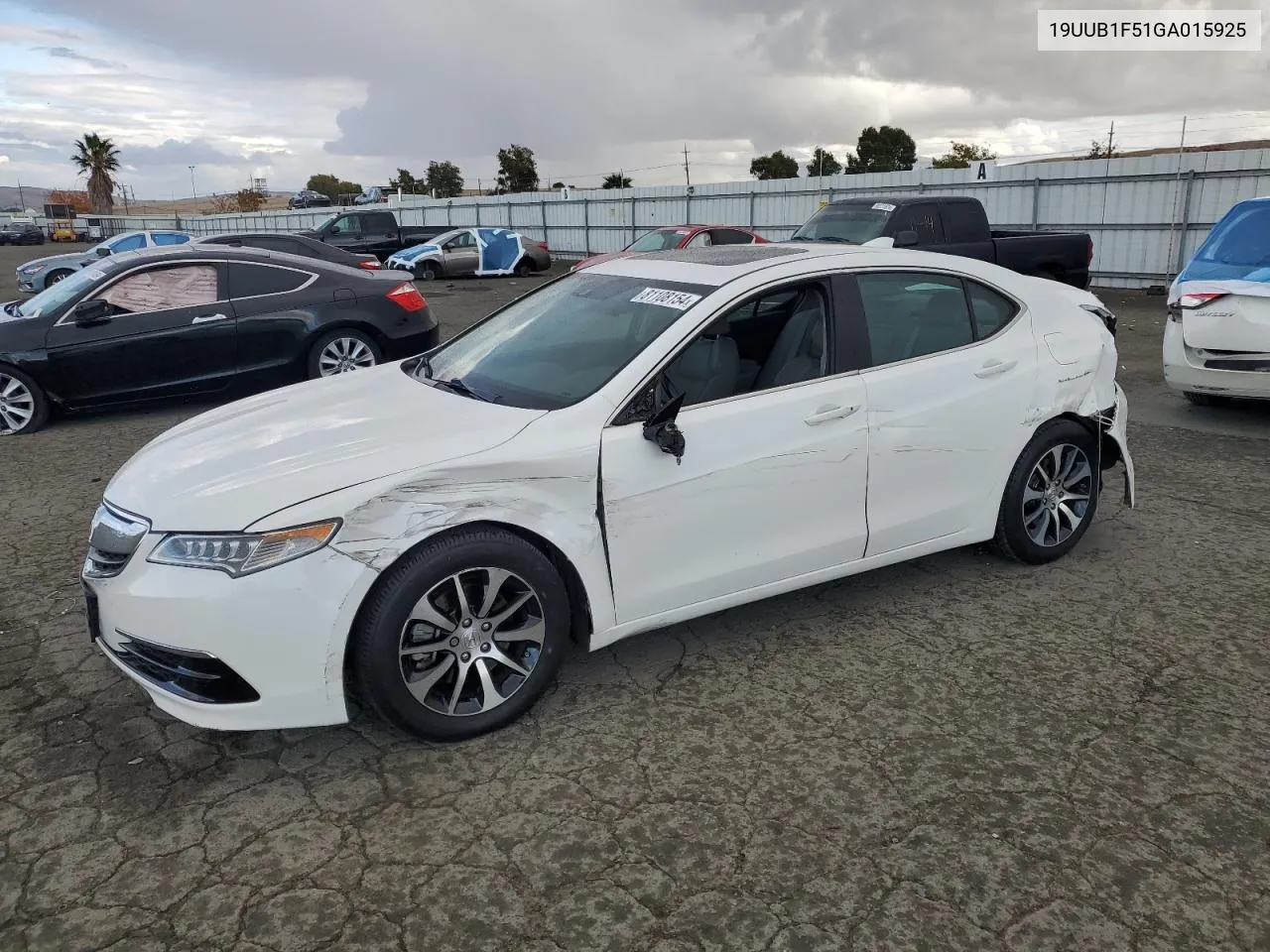 2016 Acura Tlx Tech VIN: 19UUB1F51GA015925 Lot: 81108154