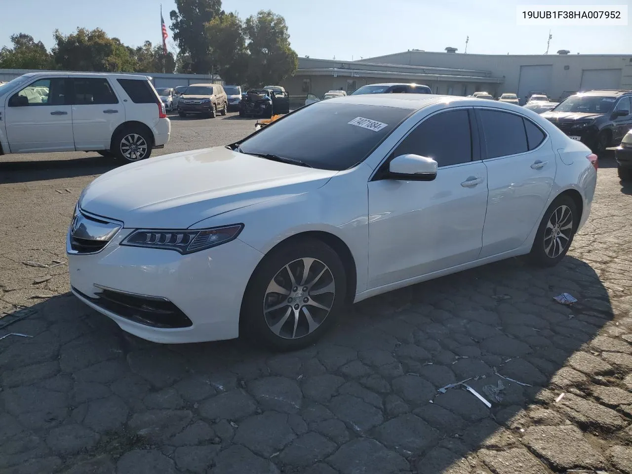 2017 Acura Tlx VIN: 19UUB1F38HA007952 Lot: 74071884