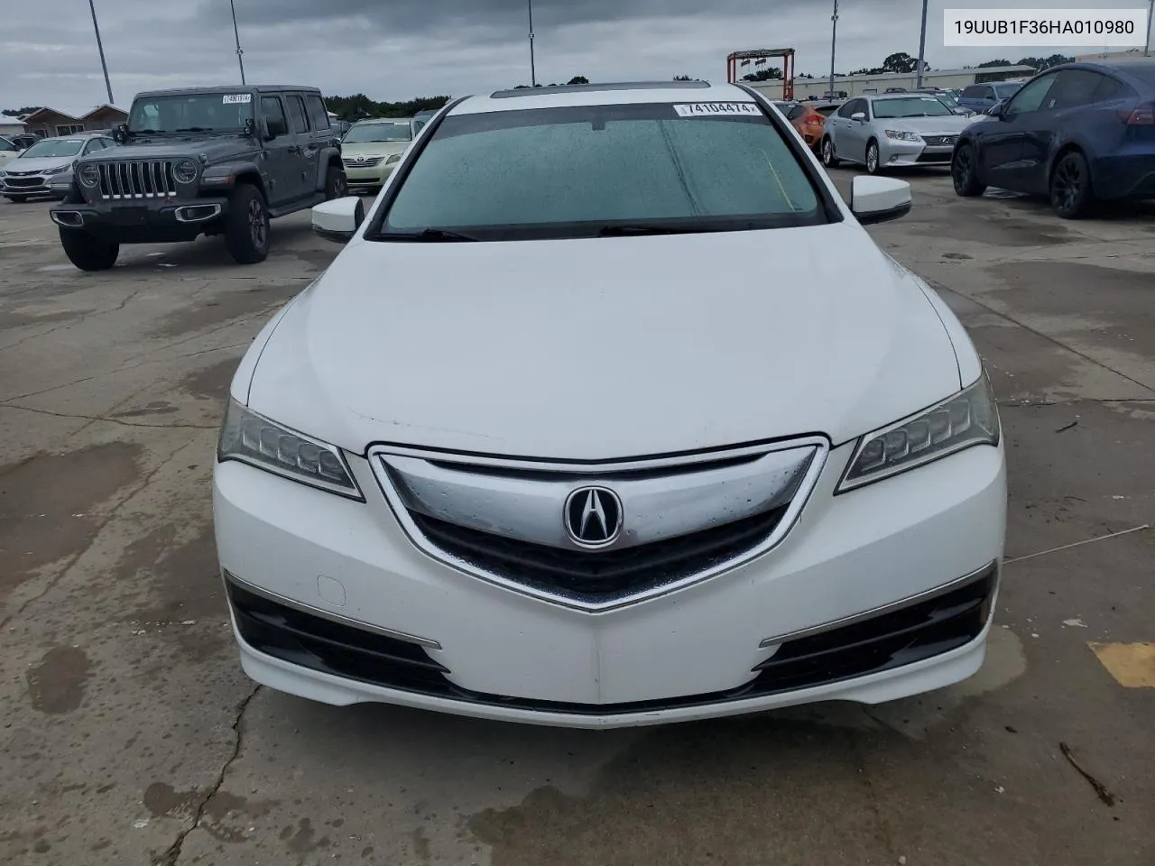 2017 Acura Tlx VIN: 19UUB1F36HA010980 Lot: 74104474