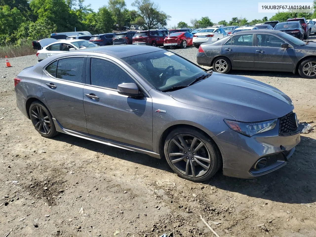 2018 Acura Tlx Tech+A VIN: 19UUB2F67JA012484 Lot: 57729134