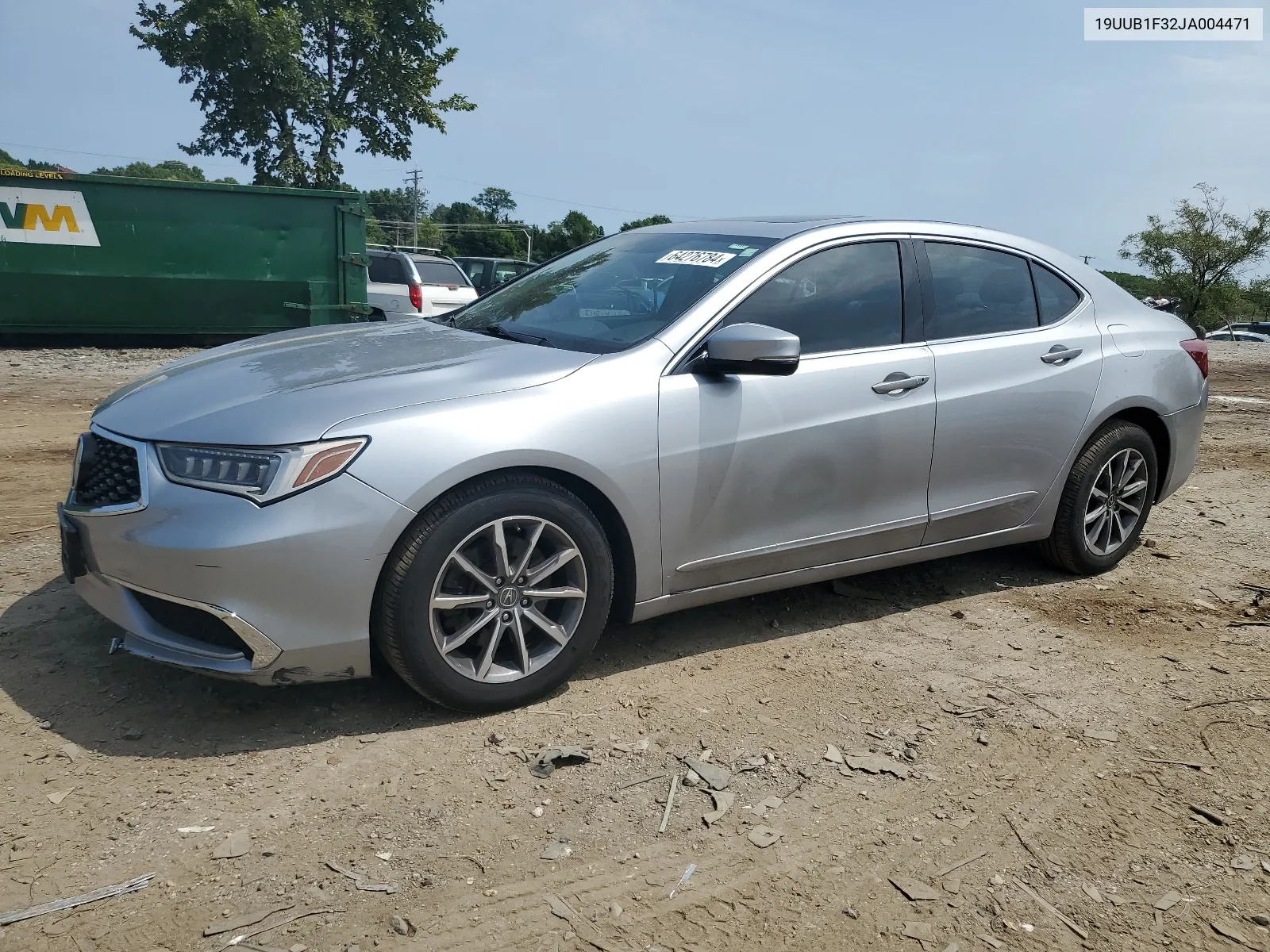 2018 Acura Tlx VIN: 19UUB1F32JA004471 Lot: 64276784