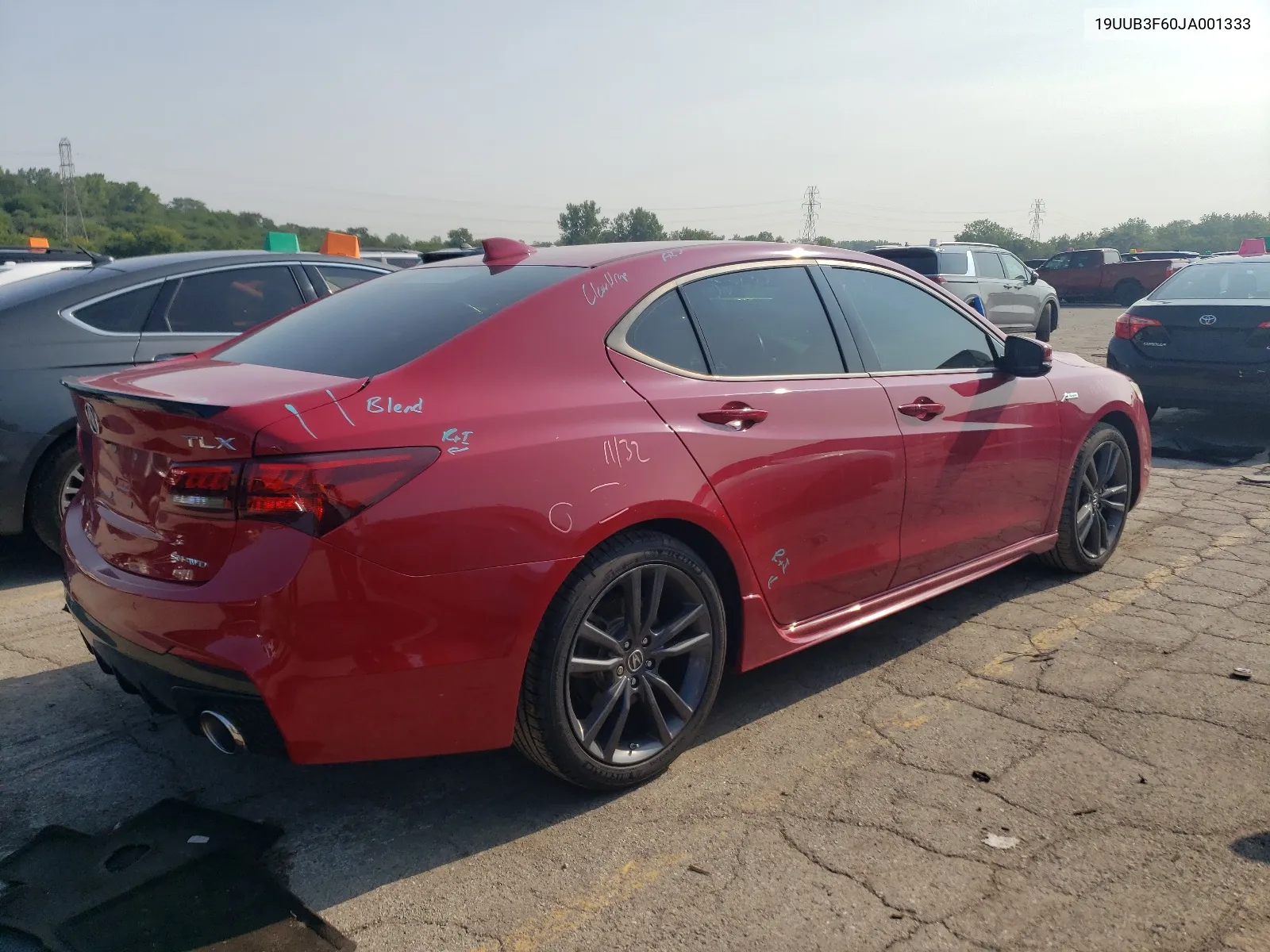 2018 Acura Tlx Tech+A VIN: 19UUB3F60JA001333 Lot: 65237484