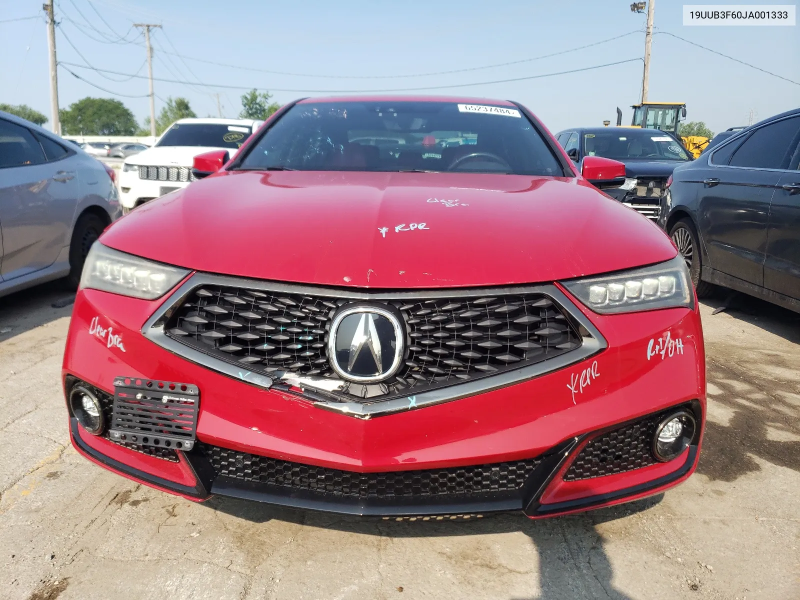 2018 Acura Tlx Tech+A VIN: 19UUB3F60JA001333 Lot: 65237484