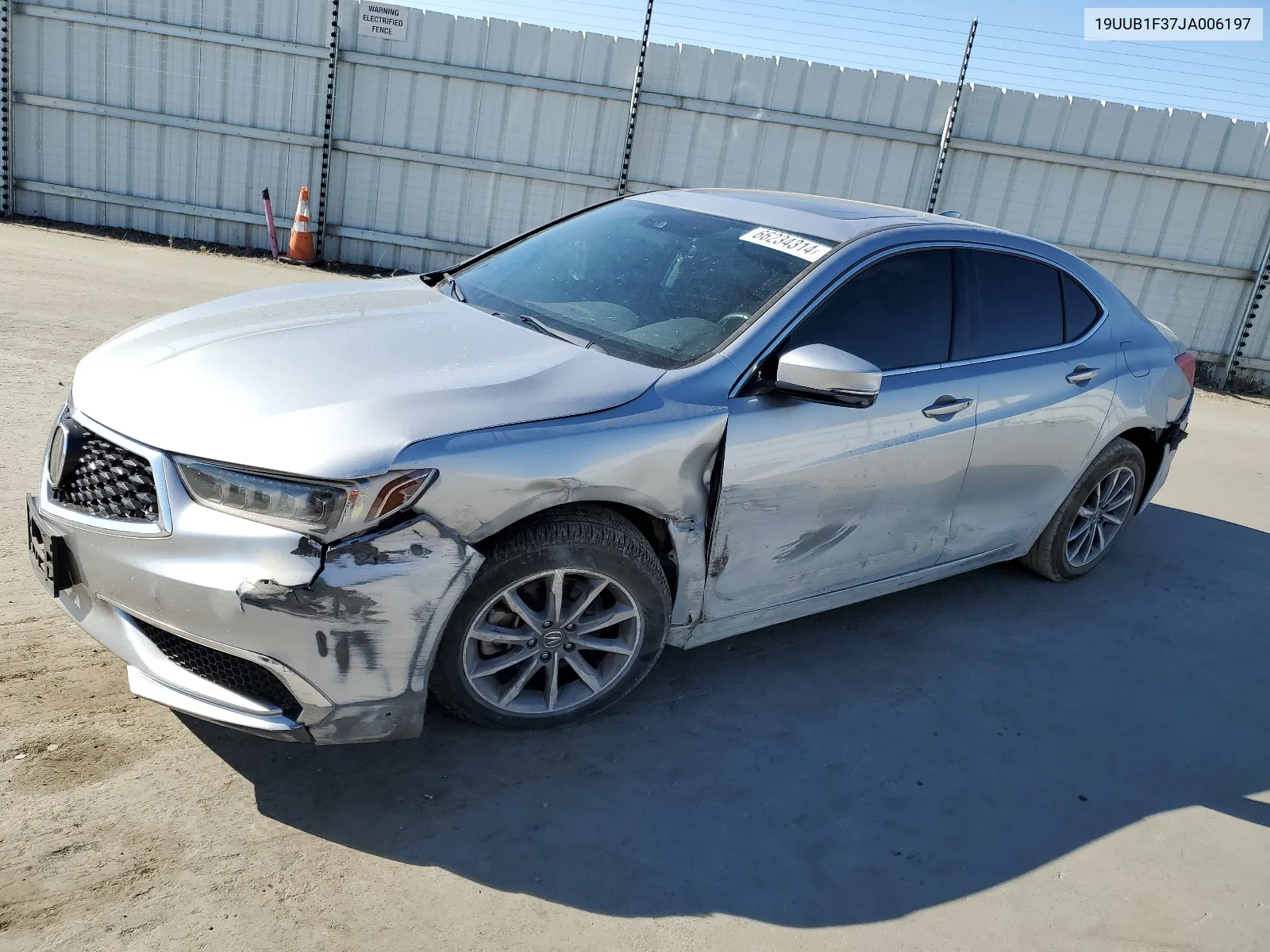 2018 Acura Tlx VIN: 19UUB1F37JA006197 Lot: 66234314