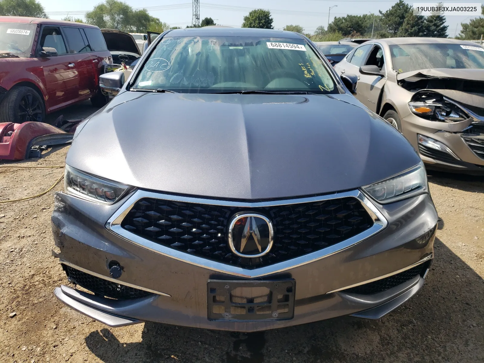 2018 Acura Tlx VIN: 19UUB3F3XJA003225 Lot: 68814594