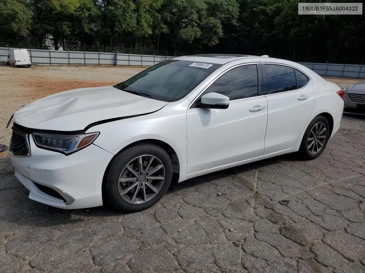 2018 Acura Tlx Tech VIN: 19UUB1F55JA004322 Lot: 70906674