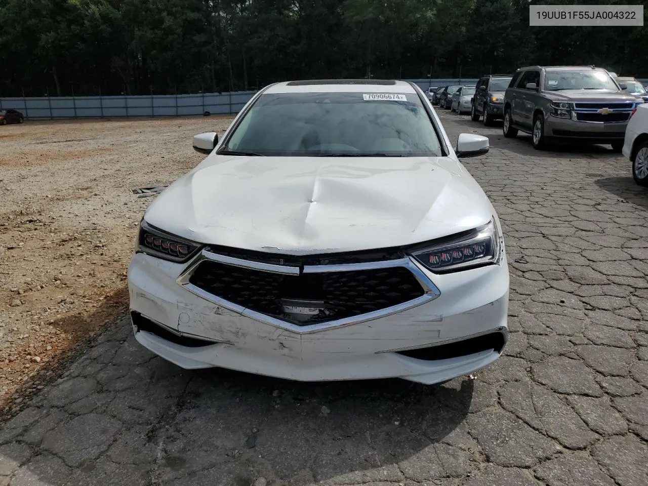 2018 Acura Tlx Tech VIN: 19UUB1F55JA004322 Lot: 70906674