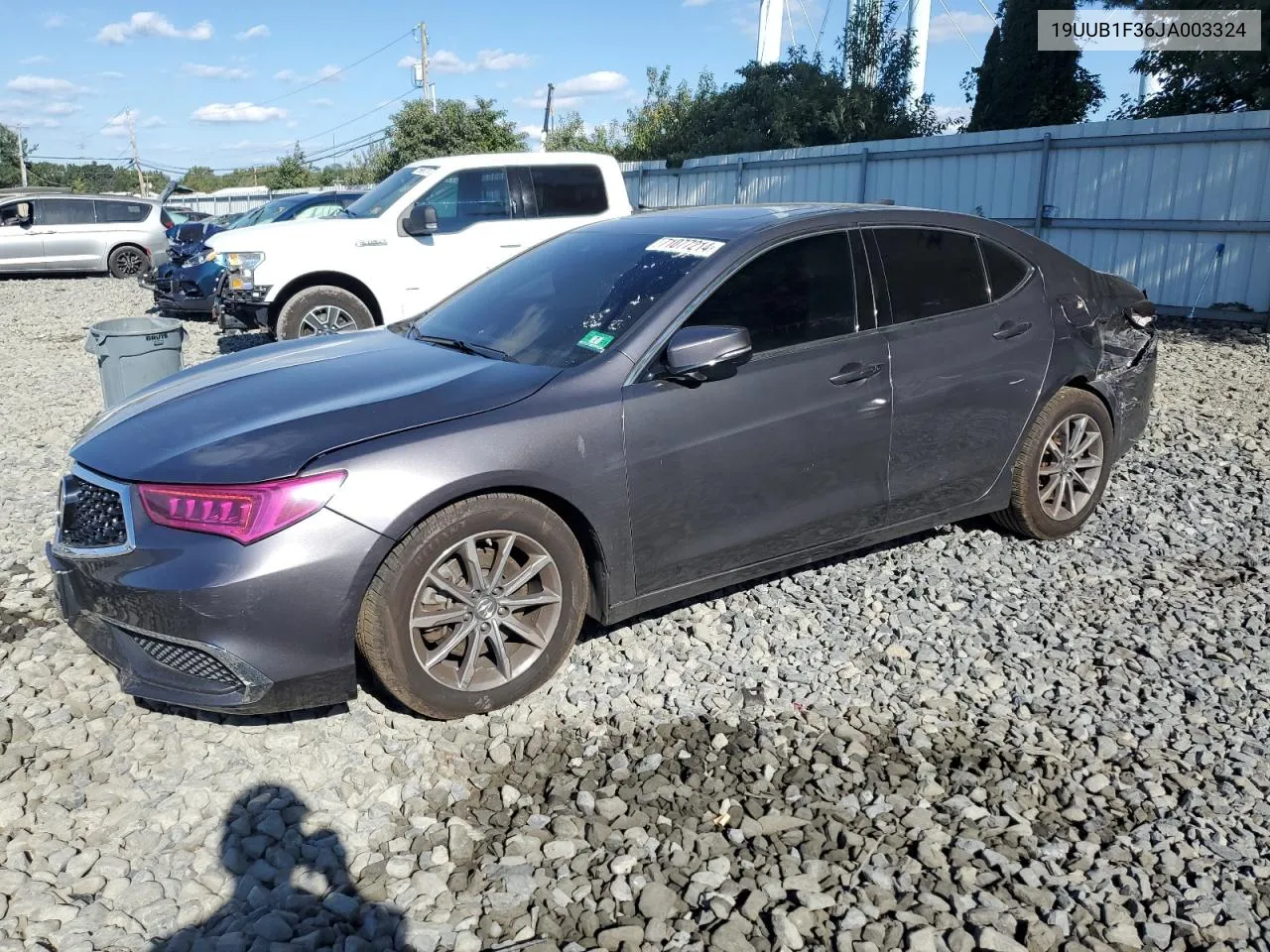 2018 Acura Tlx VIN: 19UUB1F36JA003324 Lot: 71077214