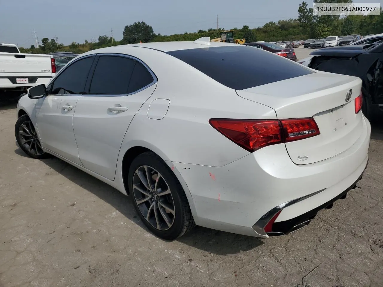 2018 Acura Tlx VIN: 19UUB2F36JA000977 Lot: 71234214