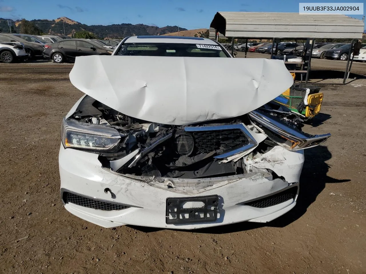 19UUB3F33JA002904 2018 Acura Tlx