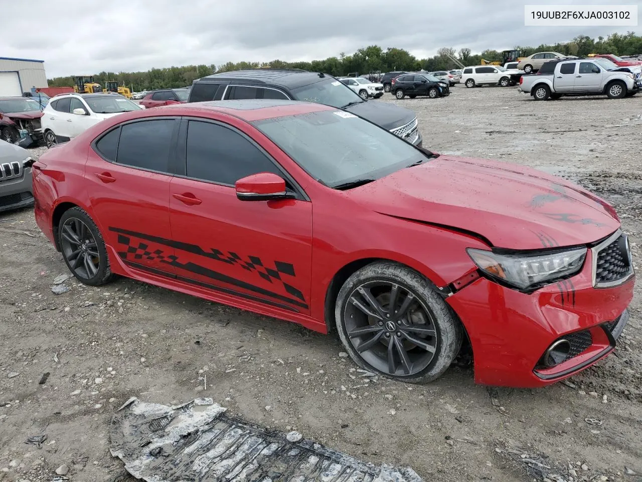 2018 Acura Tlx Tech+A VIN: 19UUB2F6XJA003102 Lot: 72043884