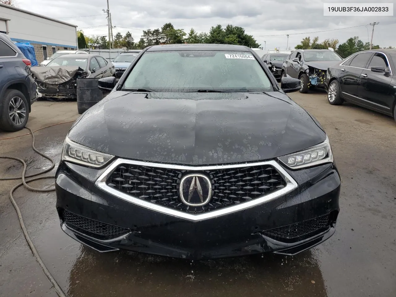 2018 Acura Tlx VIN: 19UUB3F36JA002833 Lot: 72416064